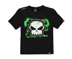 No Fear Boys Core Graphic T Shirt Tee Top Junior - Black