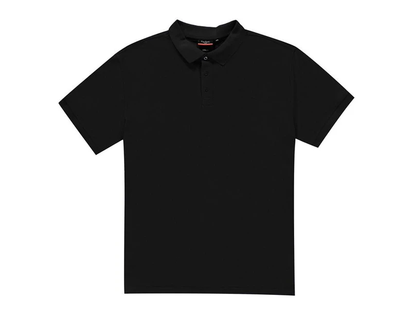 Pierre Cardin Men XL Plain Polo Shirt Mens - Black