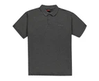Pierre Cardin Men XL Plain Polo Shirt Mens - Charcoal Marl