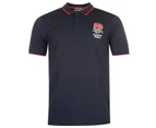 RFU Mens England Rugby Core Polo Shirt Smart Summer Short Sleeve Collar Neck Tee
