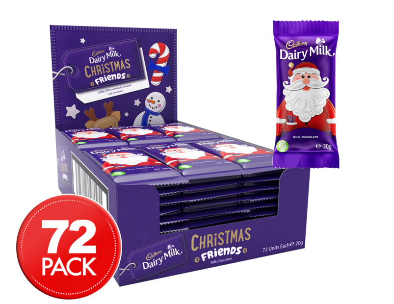 72 x Cadbury Christmas Friends 20g