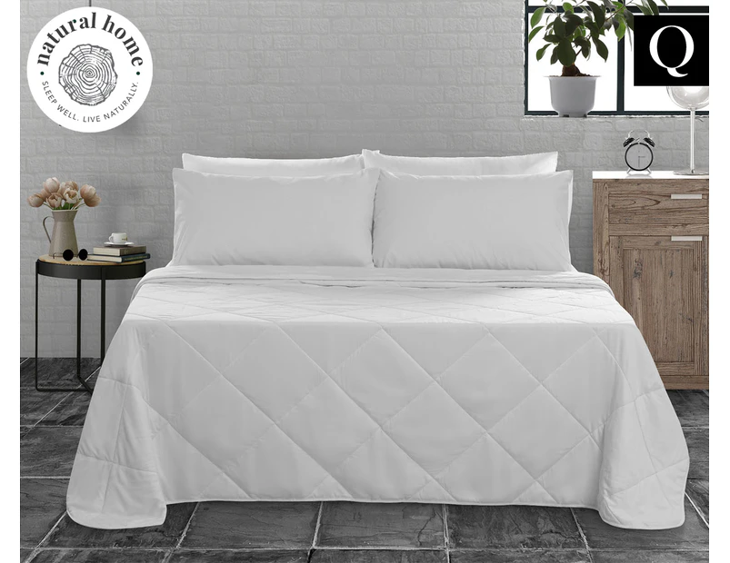 Natural Home 250GSM Summer Bamboo Queen Bed Quilt