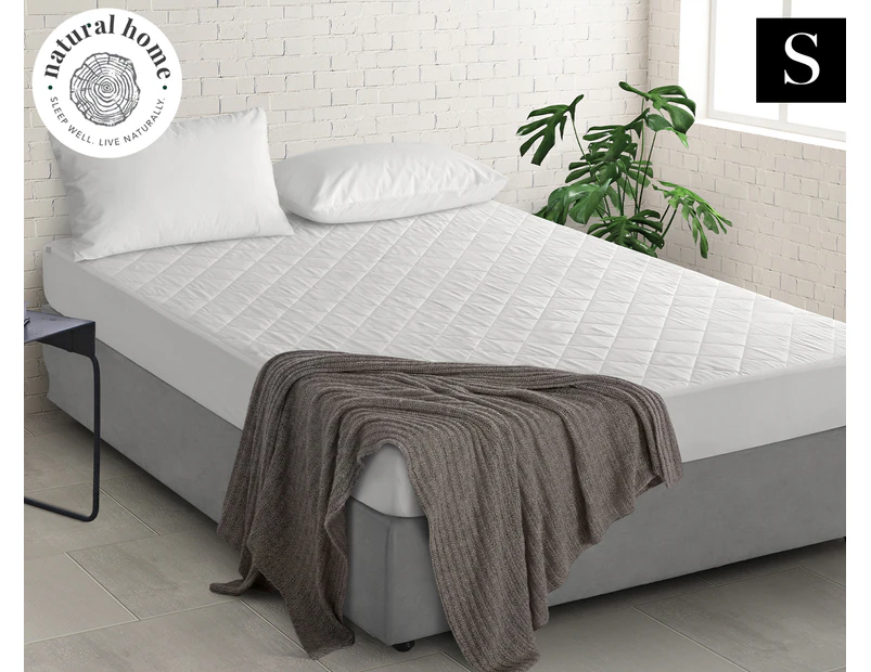 Natural Home Bamboo Single Bed Mattress Protector