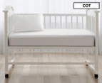 Natural Home Cotton Cot Mattress Protector