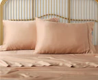 Natural Home Tencel King Single Bed Sheet Set - Hazelnut