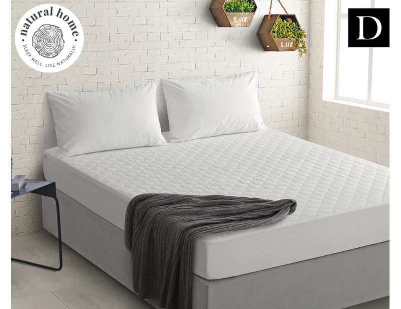 Natural Home Cotton Double Bed Mattress Protector