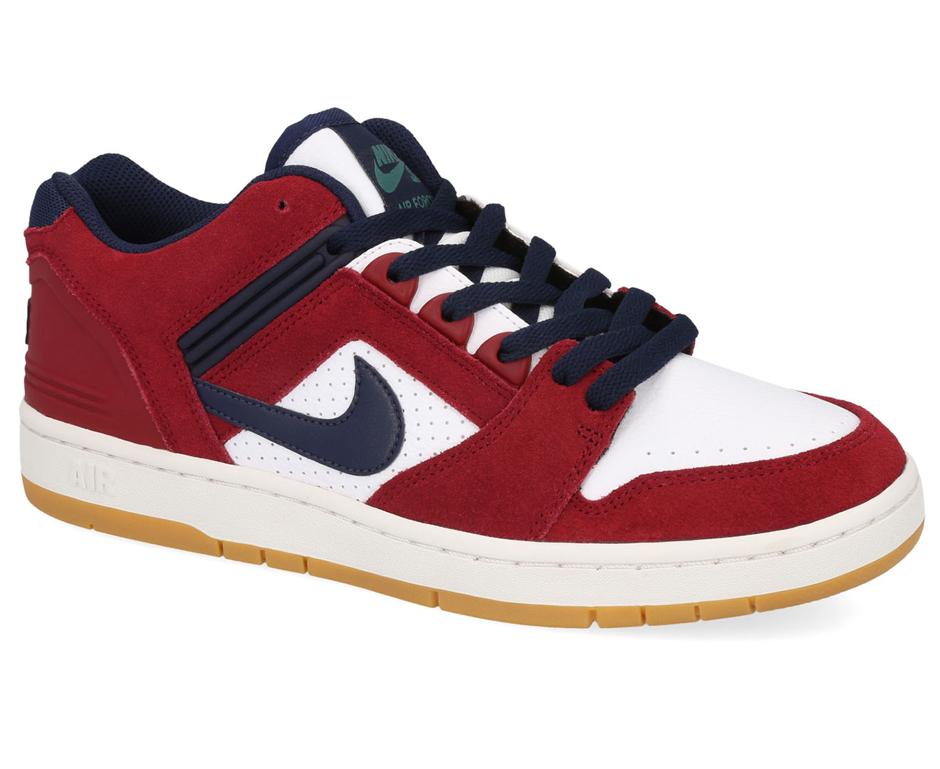 Nike SB Air Force 2 Low Team Red Obsidian Men's - AO0300-600 - US