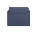 WIWU Laptop Sleeve Waterproof Laptop Bag Case for MacBook 12 13 13.3 15 PU Leather Notebook Case Skin Pro2-Grey