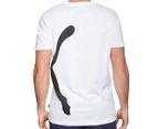 Puma Men's Big Logo Tee / T-Shirt / Tshirt - White