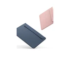 WIWU Laptop Sleeve Waterproof Laptop Bag Case for MacBook 12 13 13.3 15 PU Leather Notebook Case Skin Pro2-Pink