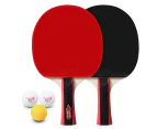 Table Tennis 2 Player Set 2 Table Tennis Bats Rackets and 3 Ping Pong Balls