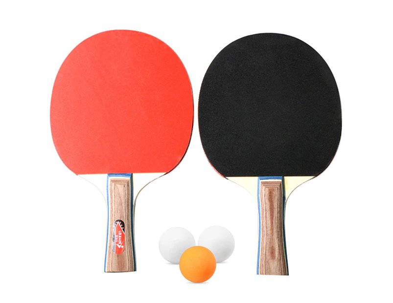 Table Tennis 2 Player Set 2 Table Tennis Bats Rackets with 3 Ping Pong Balls