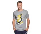 Puma Men's Graphic Effect Interest Tee / T-Shirt / Tshirt - Medium Grey
