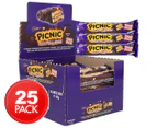 25 x Cadbury Picnic Dark Choc Feast Twin Pack Bars 67g