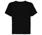 Team Boys Rangers Graphic T Shirt Tee Top Junior - Black