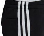 Adidas Girls' Essentials 3-Stripes Shorts - Black/White