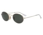 Ray-Ban Women's Oval RB3547 Sunglasses - Gold/Green 1