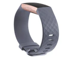 Fitbit Charge 3 Advanced Health & Fitness Tracker - Blue Grey/Rose Gold Aluminium