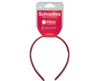 SCHOOLIES  510 Alice Head Band Radical Red