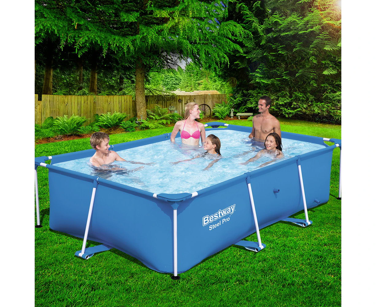 Bestway Steel Pro Frame Above Ground Rectangular Swimming Pool 2.59x1.7m