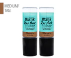 2 x Maybelline Master Blur Stick Tinted Primer 8.7g - Medium/Tan