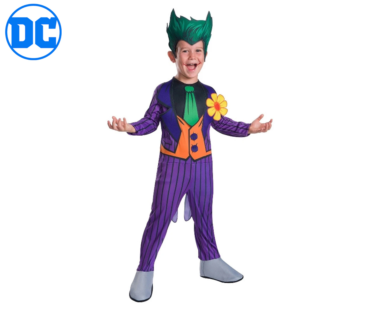 DC Comics Boys' Classic The Joker Costume - Multi