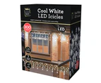 Christmas Led Icicles Flashing White 300pc