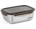 Cuitisan 2.8L Flora Rectangular Bowl Microwave Safe Food Container - Silver