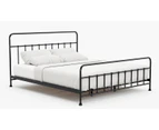 Double Size Metal Bed Frame (Skye Collection, Black)