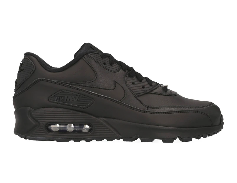 Distinción incondicional Reorganizar Nike Men's Air Max 90 Leather Sneakers - Black/Black | Www.catch.com.au