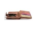 Hide & Chic RFID Security Lined Vintage Wallet Full Grain Cow Hide Hunter Leather -Brown 4