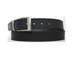 Hide & Chic Style 41017 Men's Genuine Full Grain Leather Quality Men's Belt Australian Seller - Black