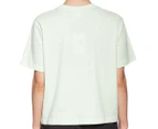 Russell Athletic Women's USA Cropped Tee / T-Shirt / Tshirt - Neo Mint