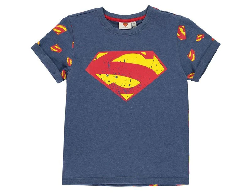 Character Boys Short Sleeve T Shirt Tee Top - Superman J