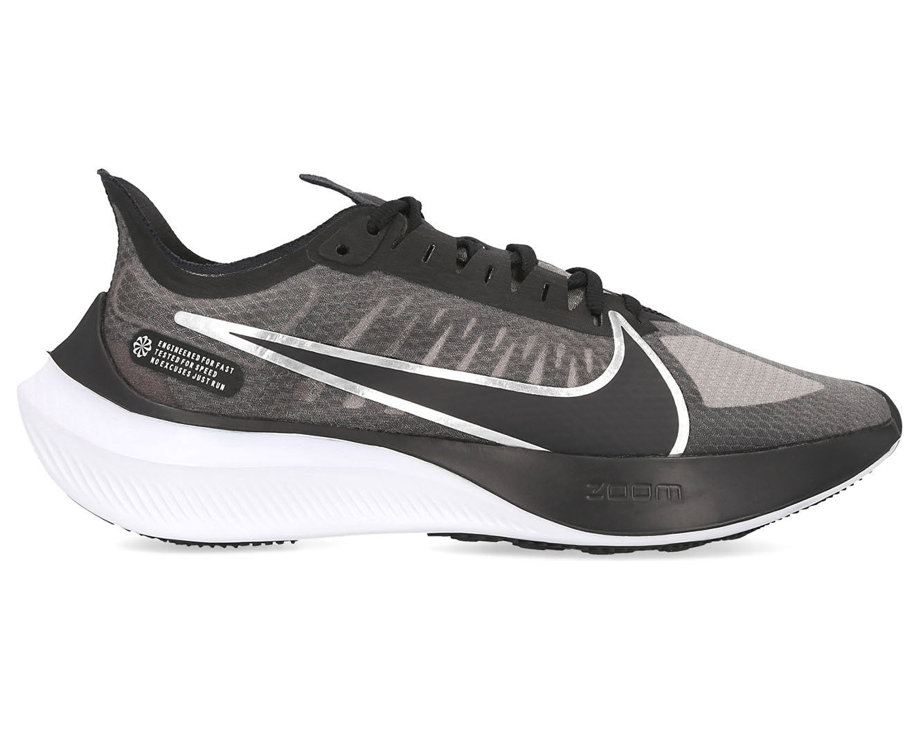 Nike Women's Zoom Gravity Running Shoes - Black/Silver/Grey/White ...