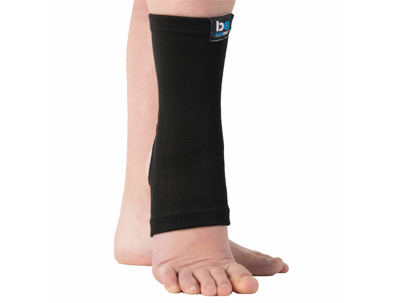 Bodyassist Slip-On Basic Elastic Ankle Support Black
