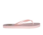 Seashell Vybe Womens Classic Thong Flip Flop Spendless - Pink