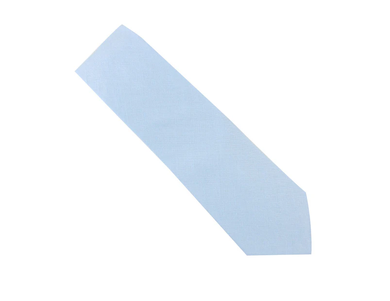 AusCufflinks Men's Light Blue Skinny Cotton Tie