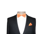 AusCufflinks Men's Classic Orange Bow Tie