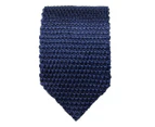 AusCufflinks Men's Classic Black Knit Tie