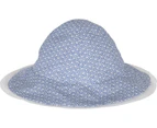 Mamino- Baby - Girl- Vivian- Blue Print - Hat with Fastening