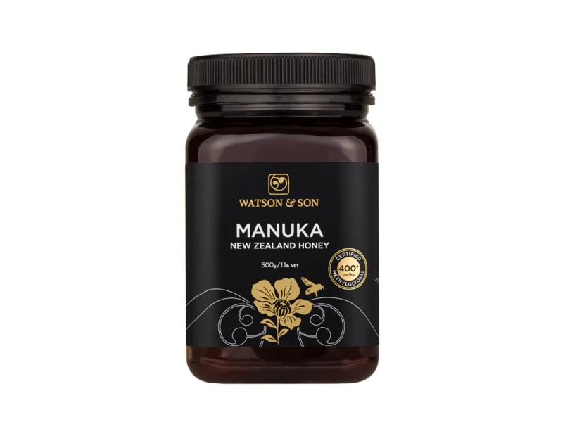 Watson & Son Manuka Honey 400+ Premium 'Black Label' 500g
