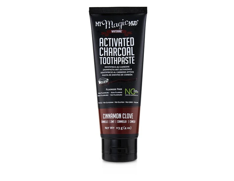 My Magic Mud Activated Charcoal Toothpaste (FluorideFree)  Cinnamon Clove 113g/4oz