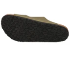 Birkenstock Unisex Arizona Regular Fit Sandals - Pull Up Olive