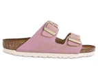 Birkenstock Women's Arizona Narrow Fit Sandals - Washed Metallic Pink