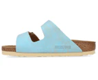 Birkenstock Women's Arizona Narrow Fit Sandals - Washed Metallic Aqua