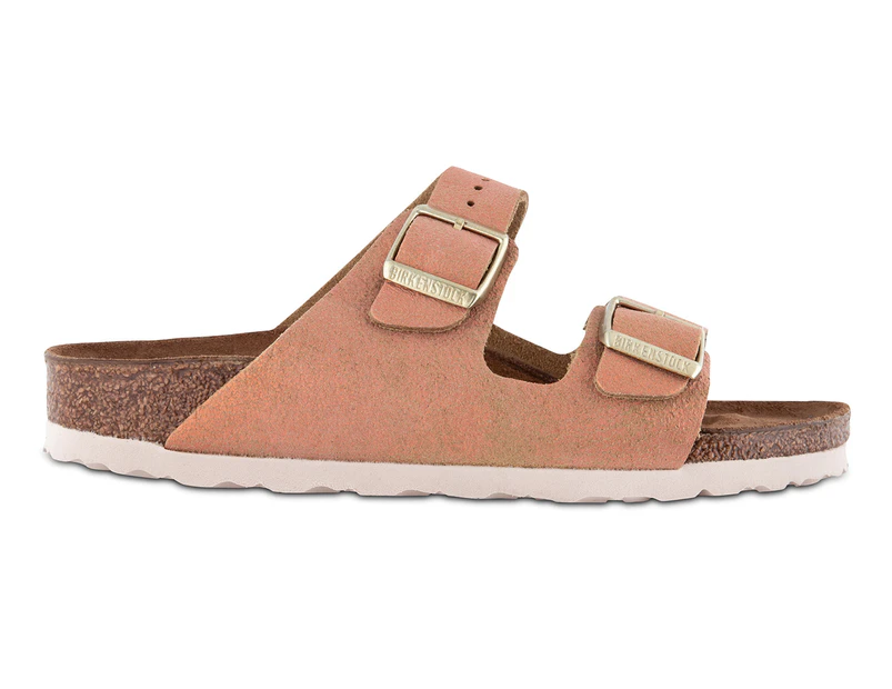 Birkenstock Women's Arizona Narrow Fit Sandals - Washed Metallic Sea Copper
