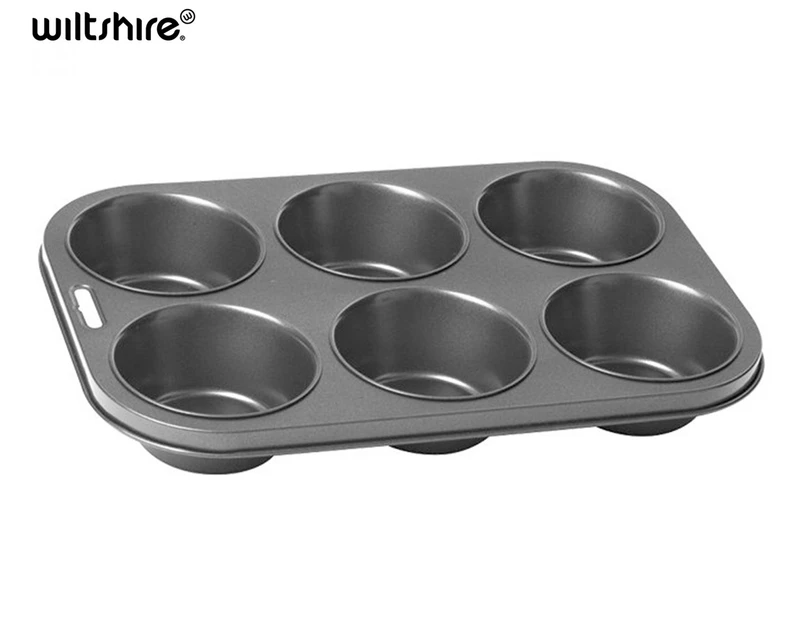 Wiltshire Easybake Non-Stick 6 Cup Texas Muffin/Cupcake Pan Baking Tray