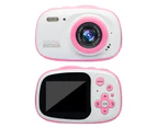 Wiwu Kids Camera 8MP HD Digital Camera for Kids Support MP3/MP4 with 2.0 Inch Screen Pink
