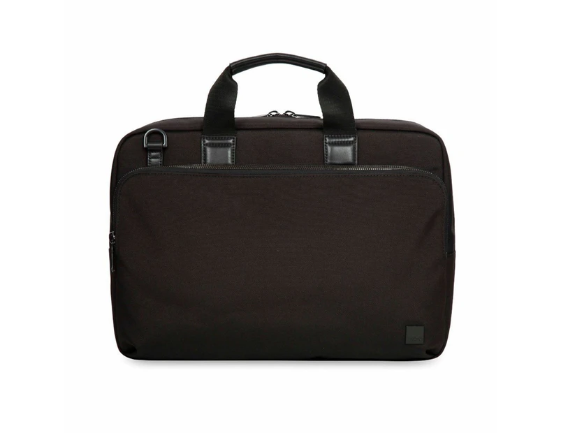 Knomo Maxwell 15 Slim Briefcase Messenger Bag Black